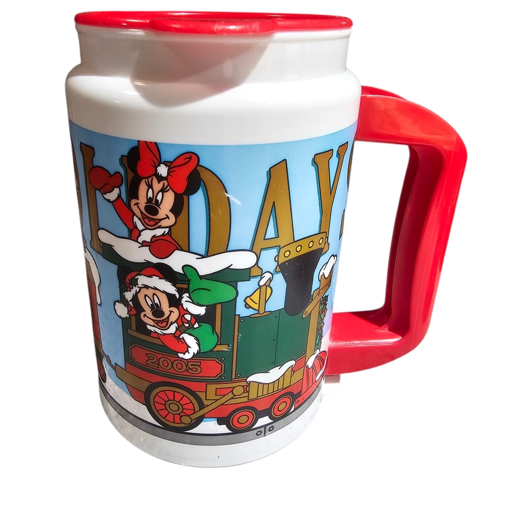 Vintage 2005 Walt Disney World Happy Holidays Train Mug